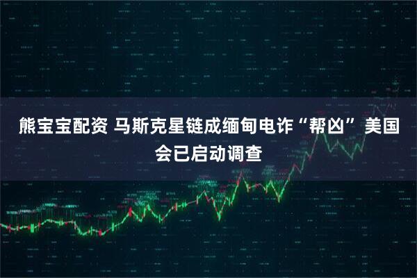 熊宝宝配资 马斯克星链成缅甸电诈“帮凶” 美国会已启动调查